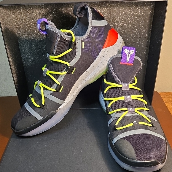 Kobe Bryant 2018 AD Exodus Mamba Chaos Racer Bla K AV3555-003 Mens Size 15 - Picture 1 of 16